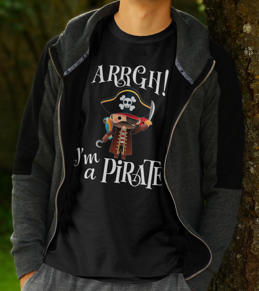 ARRGH I'm A Pirate With Parrot And Sword For Boy T-Shirt