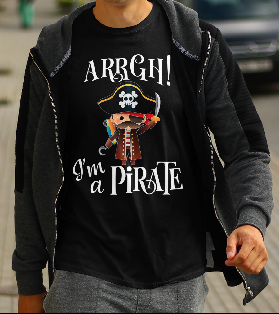 ARRGH I'm A Pirate With Parrot And Sword For Boy T-Shirt