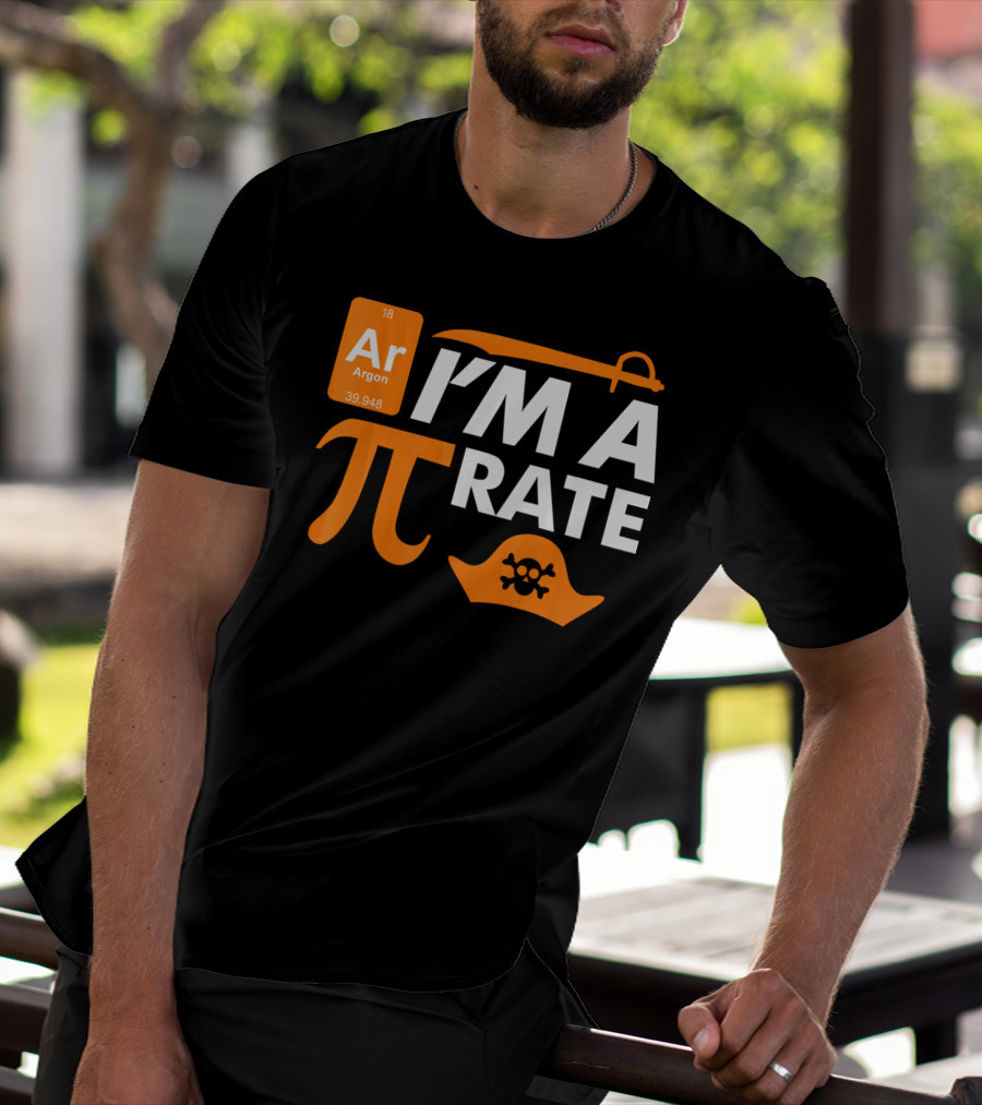 Ar Im A Pirate Pi Symbol Periodic Table Pi Day Elements T-Shirt