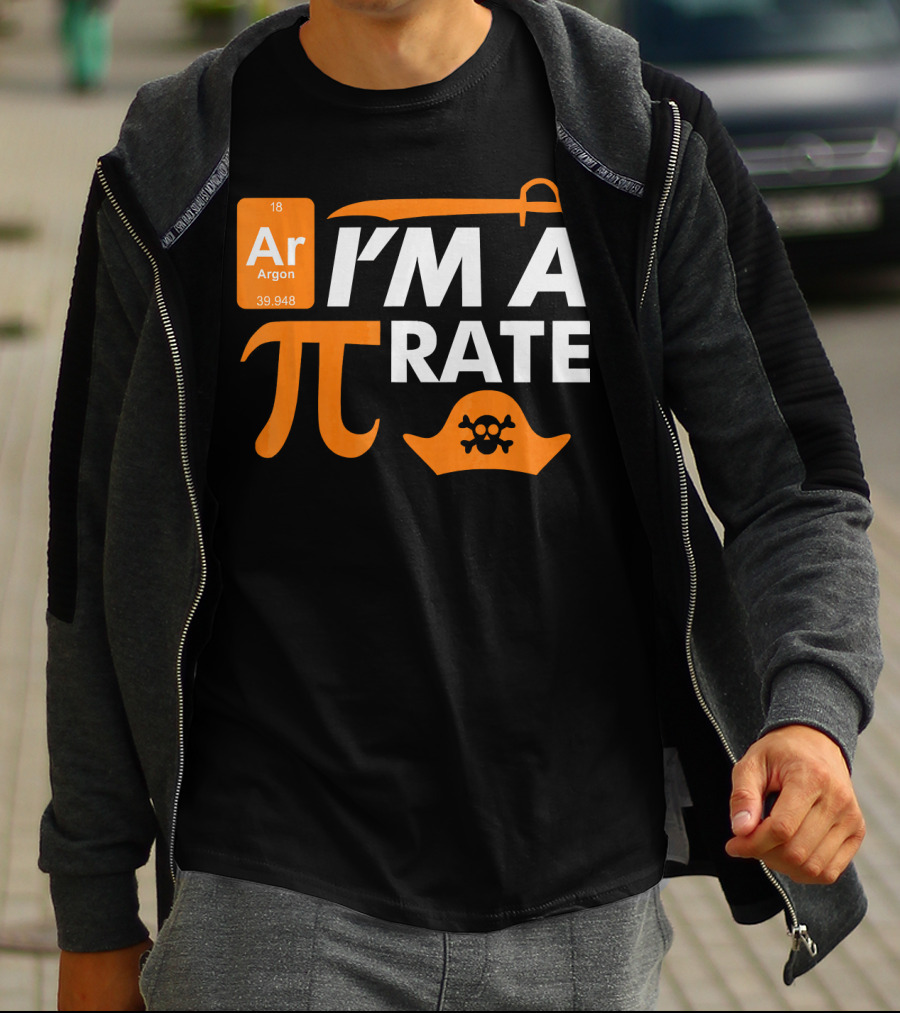 Ar Im A Pirate Pi Symbol Periodic Table Pi Day Elements T-Shirt