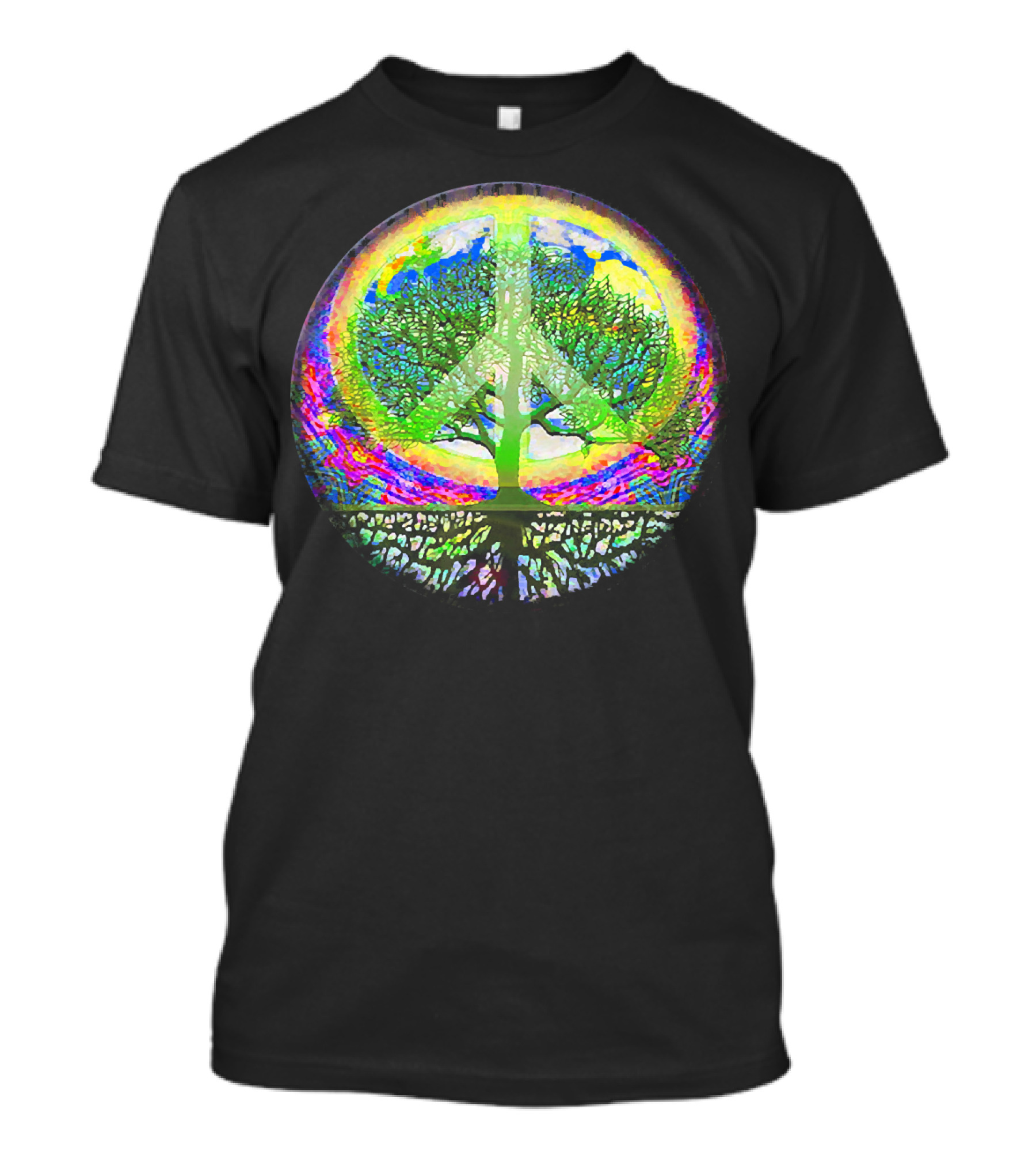 Tree Of Life Peace Symbol World Harmony T-Shirt