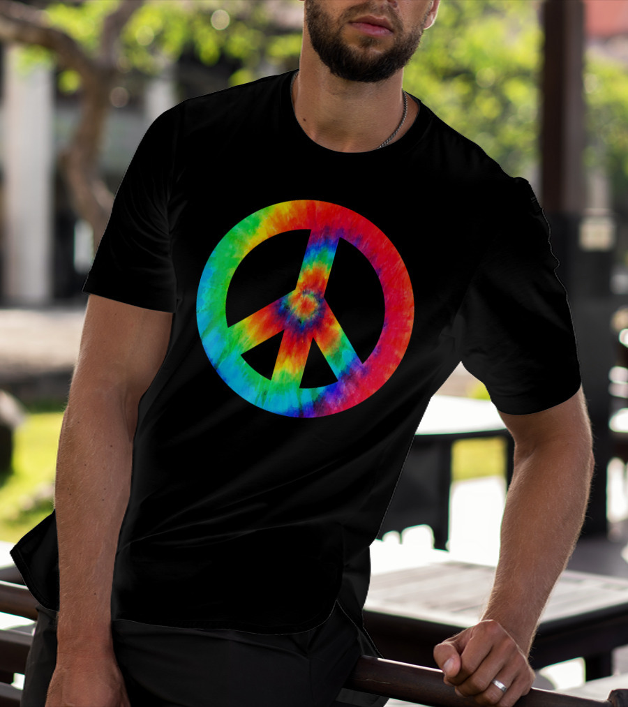 Cool Tie Dye Peace Sign T-Shirt