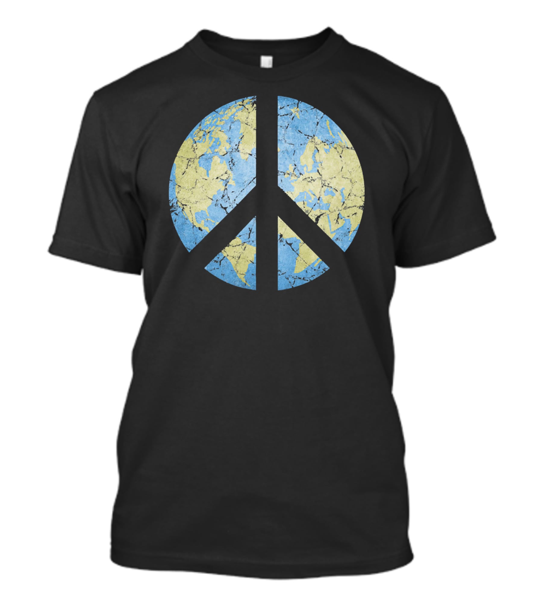 Vintage Earth Peace Symbol World Peace T-Shirt