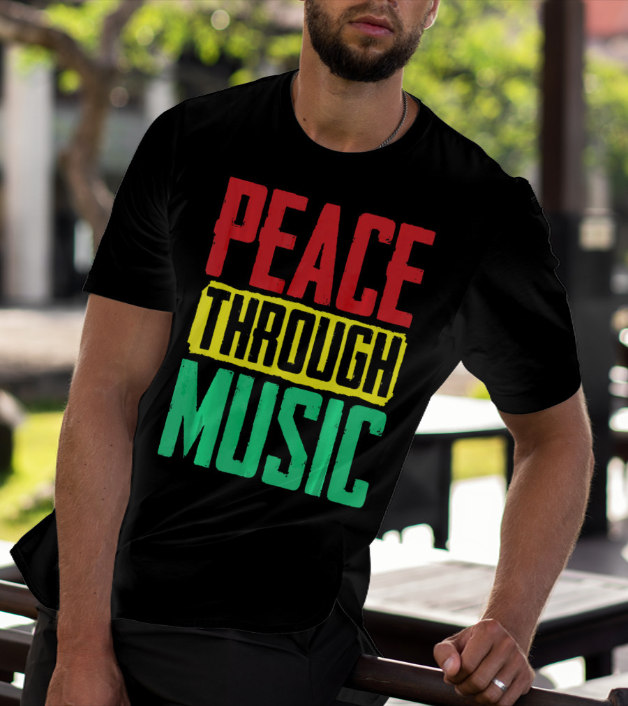 Peace Through Music Reggae Concert T-Shirt