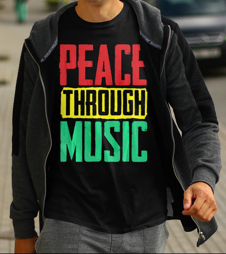Peace Through Music Reggae Concert T-Shirt