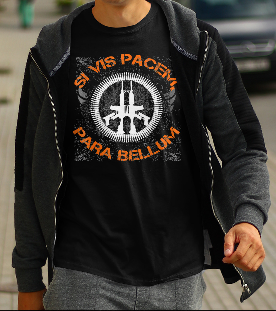 Si Vis Pacem Para Bellum Rifle Ammunition Circle T-Shirt