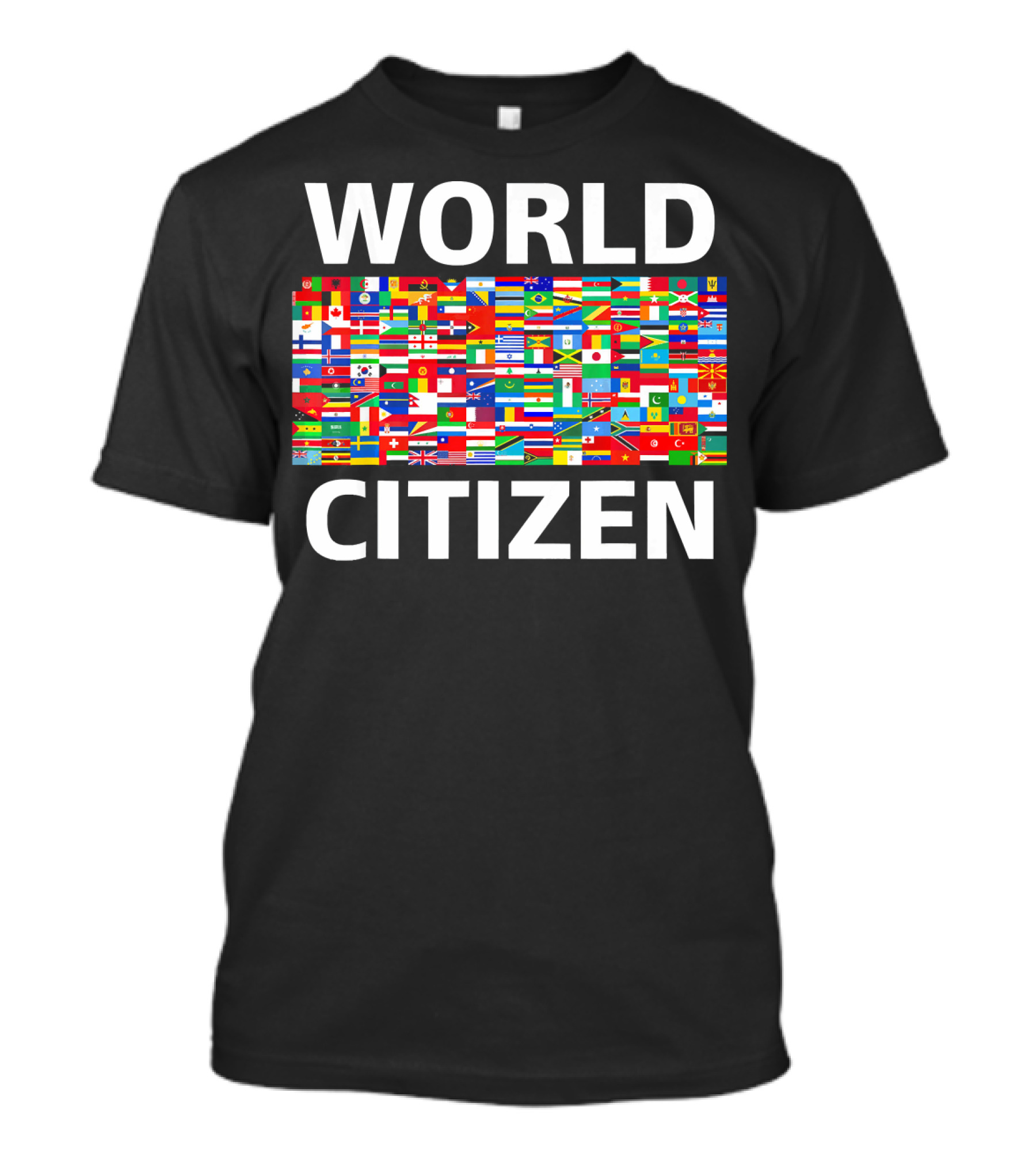 World Citizen Multinational Flags Equality Unity T-Shirt