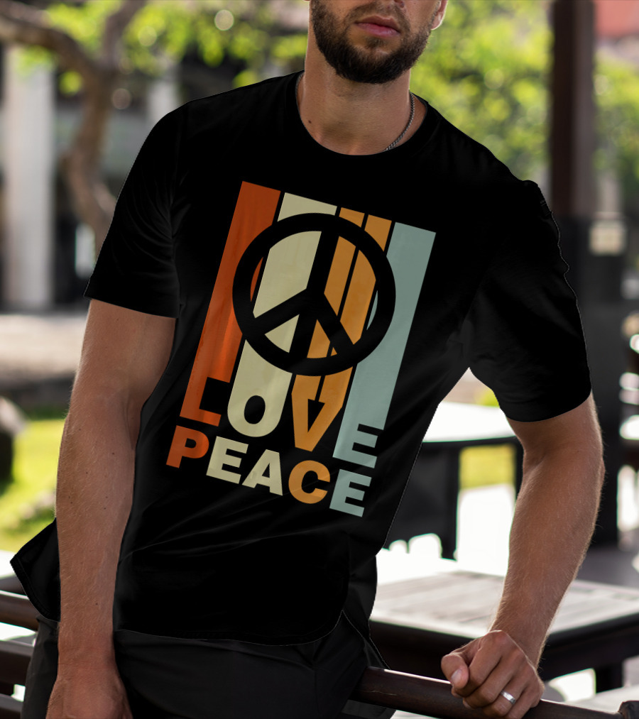 Love Peace Vintage Peace Symbol 70s T-Shirt