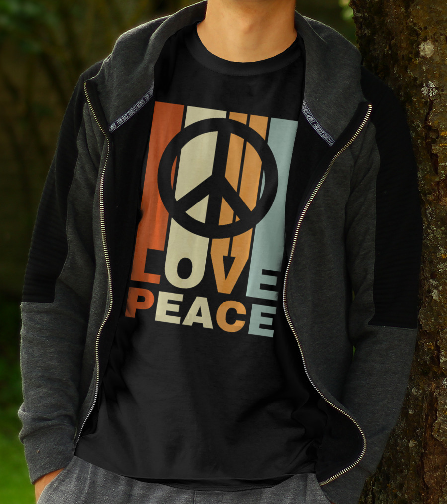 Love Peace Vintage Peace Symbol 70s T-Shirt