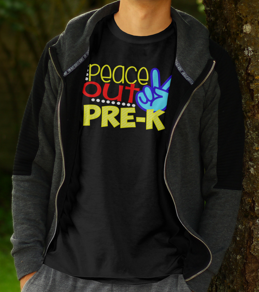 Peace Out Pre-K First Day Of School T-Shirt