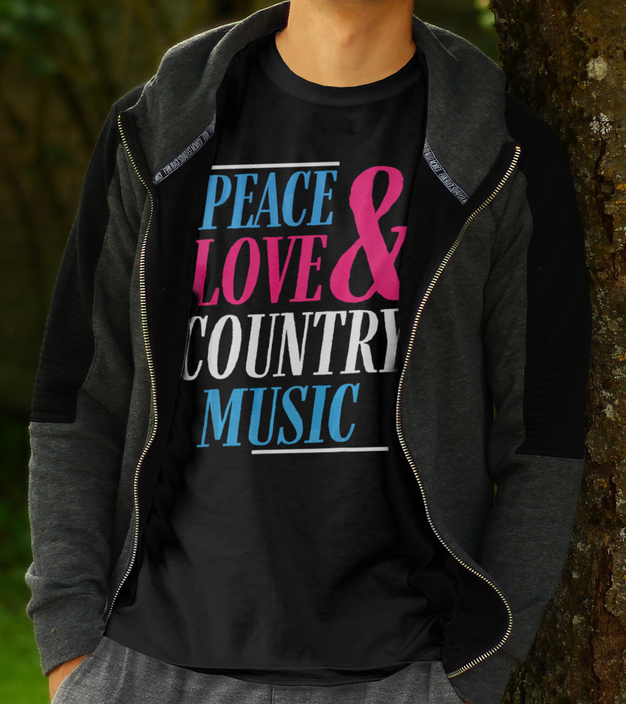 PEACE LOVE And COUNTRY MUSIC GIRL T-Shirt