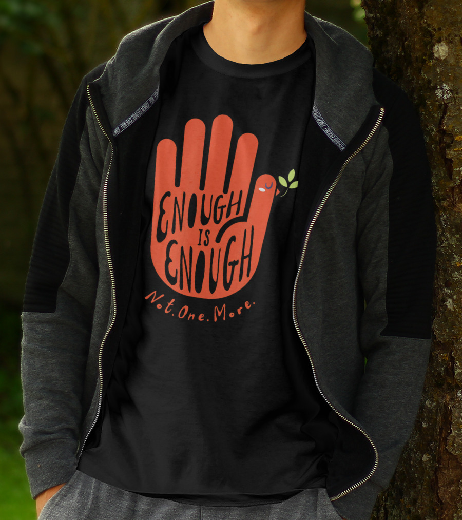 Enough Is Enough Not One More Wear Orange End Gun Violence Dove T-Shirt