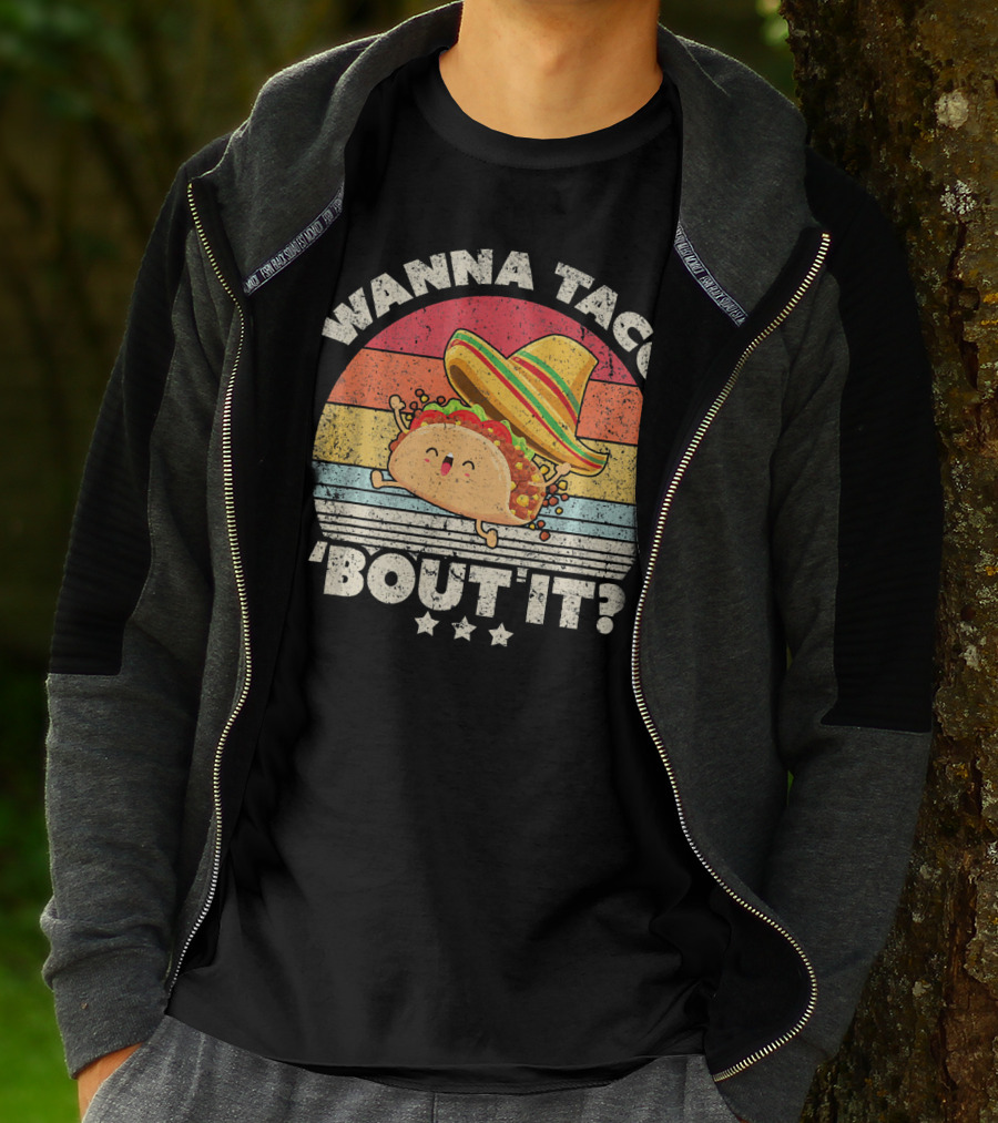 Wanna Taco 'Bout It? Funny Taco T-Shirt
