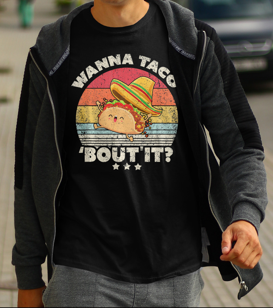 Wanna Taco 'Bout It? Funny Taco T-Shirt