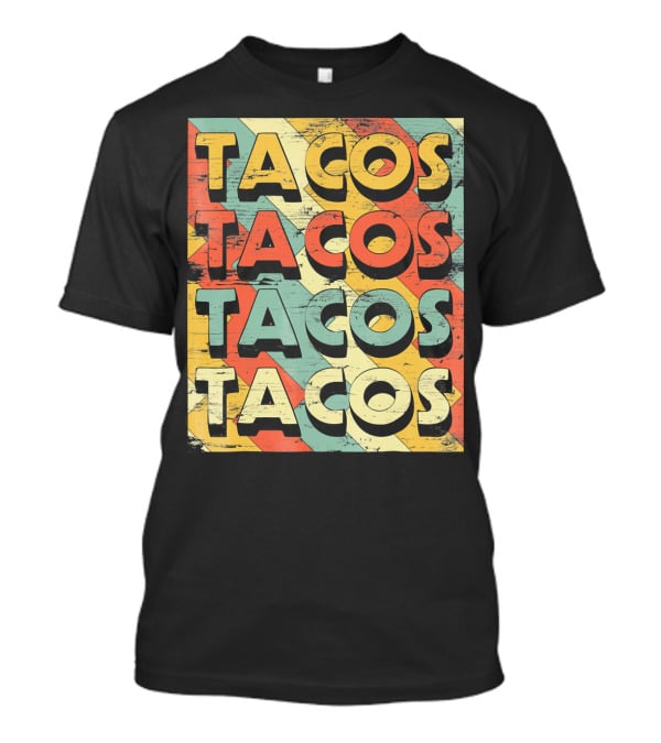Retro Vintage Taco Tuesday Lovers Tacos T-Shirt