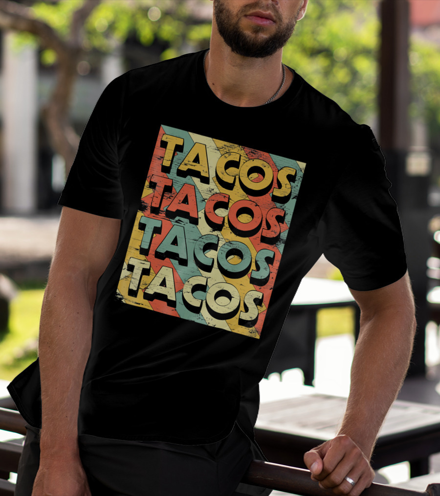 Retro Vintage Taco Tuesday Lovers Tacos T-Shirt