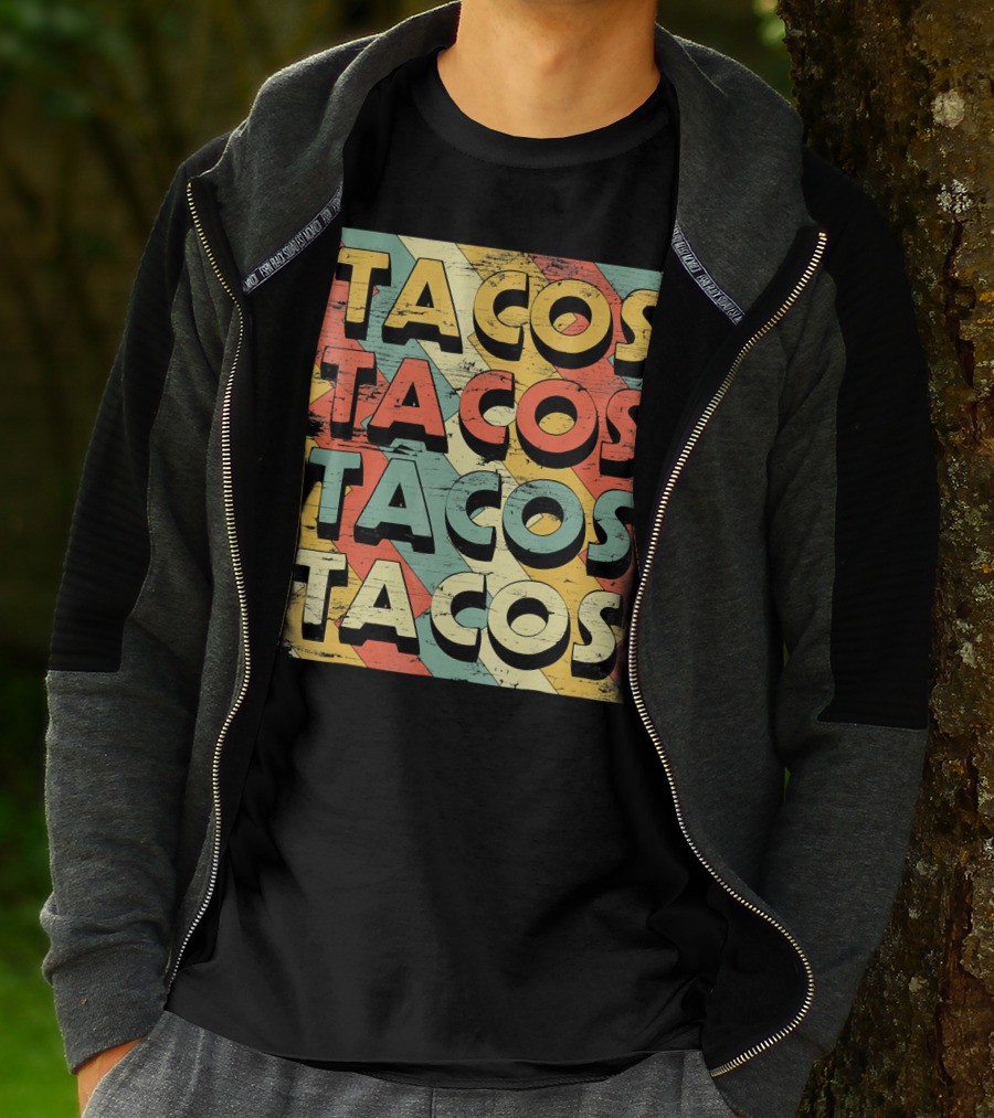 Retro Vintage Taco Tuesday Lovers Tacos T-Shirt