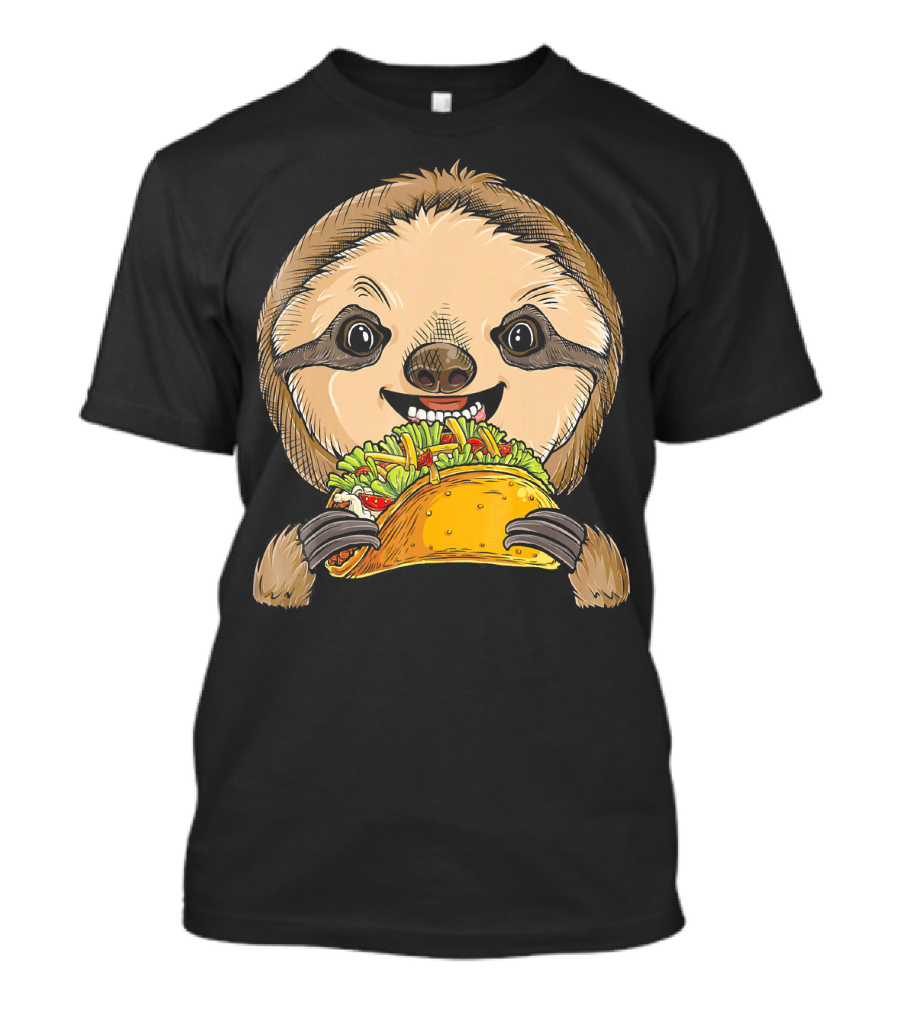 Sloth Taco Animal Tacos Lover Me Cute Sloth Eating Tacos T-Shirt