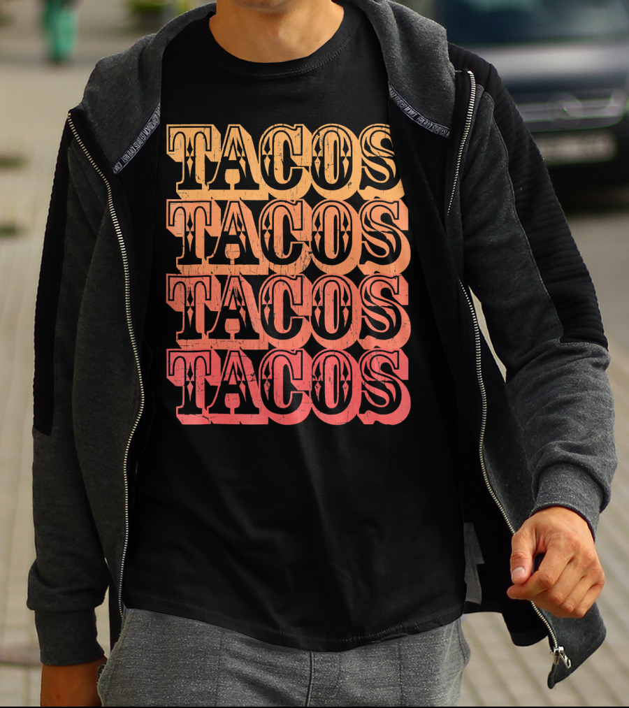Tacos Retro Taco Vintage Taco T-Shirt