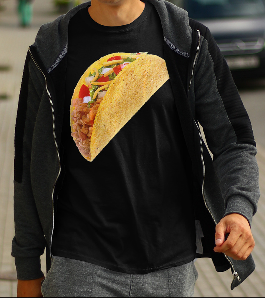 Taco Costume Mexican Food Hard Shell Taco T-Shirt