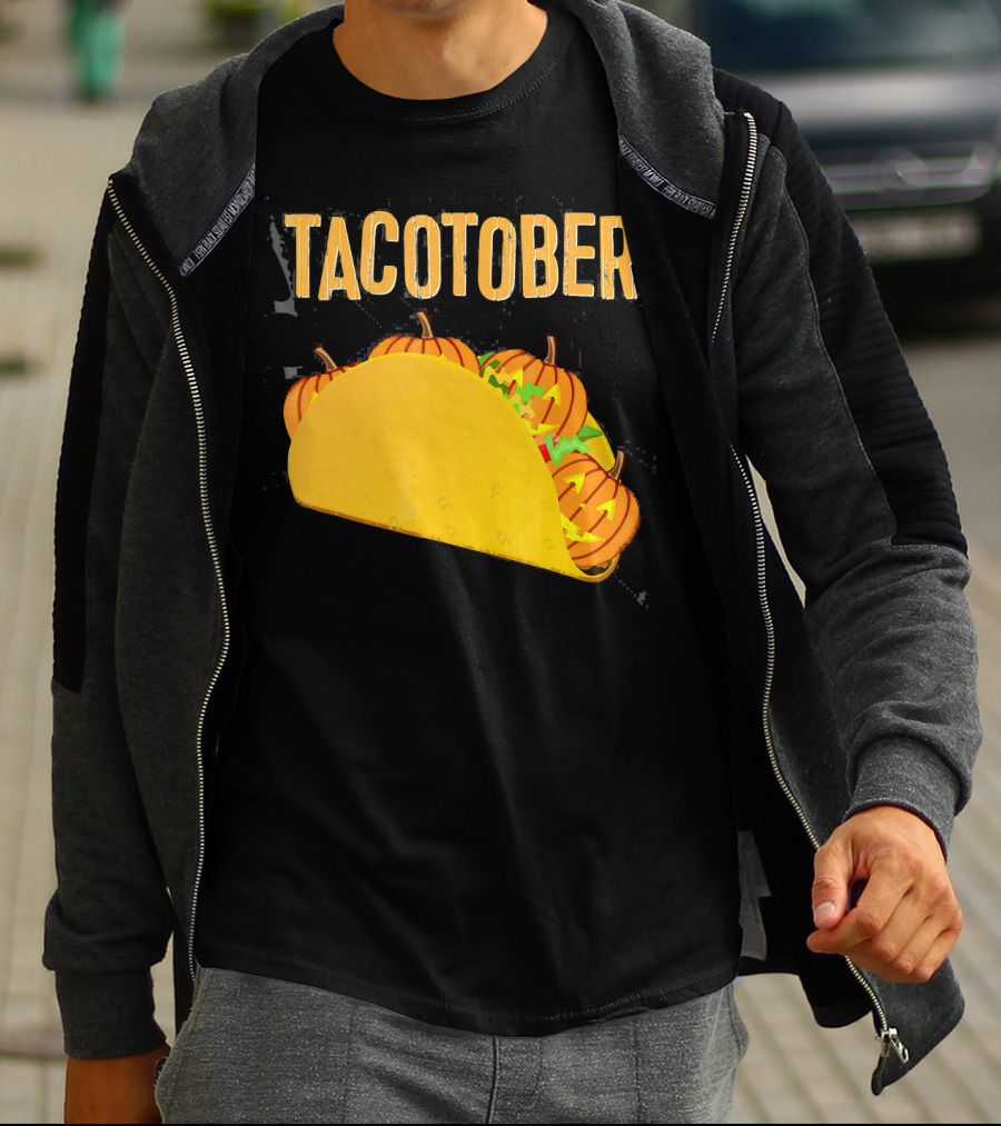 Tacotober Halloween Pumpkin Taco T-Shirt