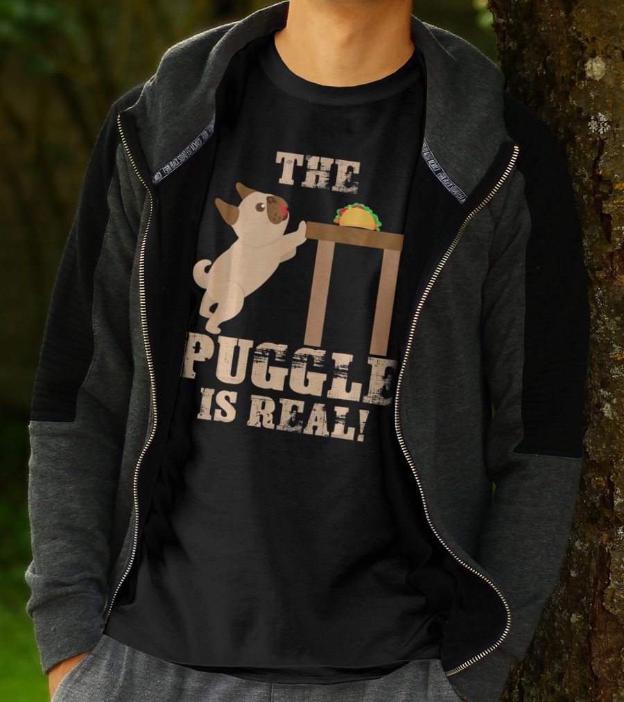 The Puggle Is Real Mops Want Taco Fun T-Shirt