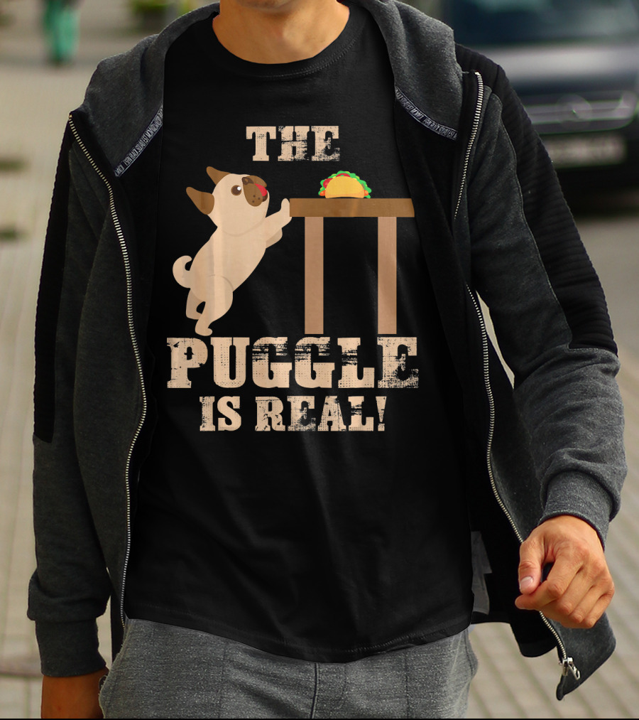 The Puggle Is Real Mops Want Taco Fun T-Shirt