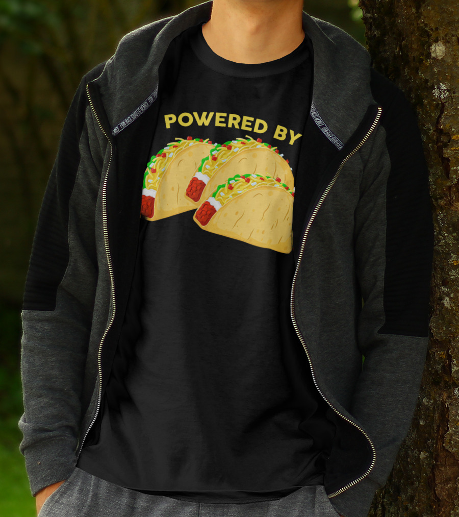 Powered By Tacos Viva Mexico Mexican Love T-Shirt