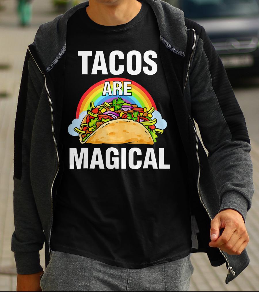 Tacos Are Magical Rainbow Delight T-Shirt
