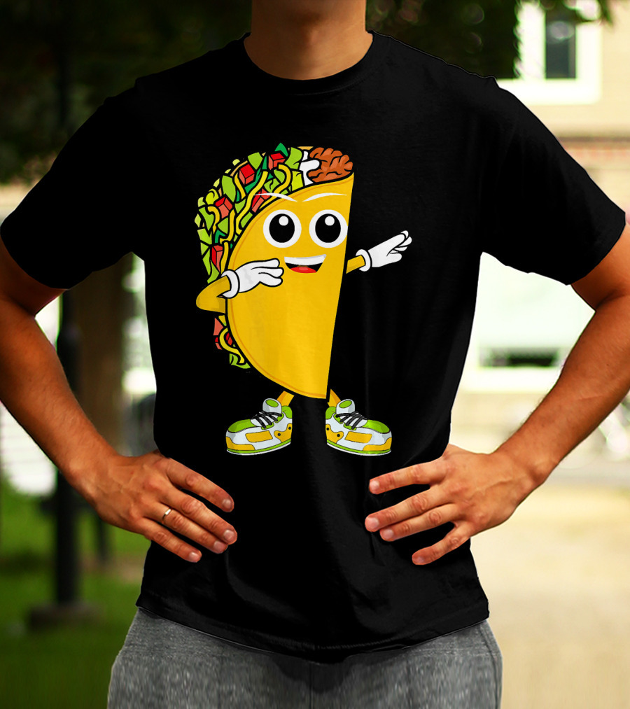 Dabbing Taco Dance Fun Celebrate Fiesta T-Shirt