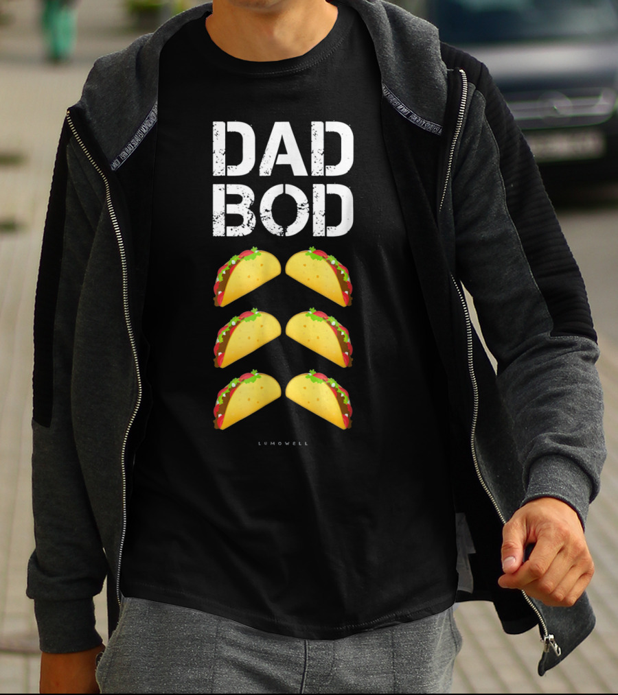 Dad Bod Taco Six Pack Funny Mens Lumowell T-Shirt