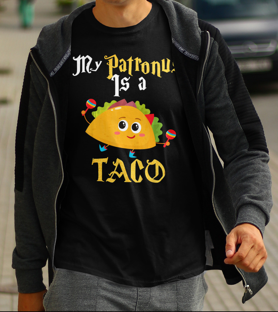 My Patronus Is A Taco With Maracas Mexican Food Love T-Shirt