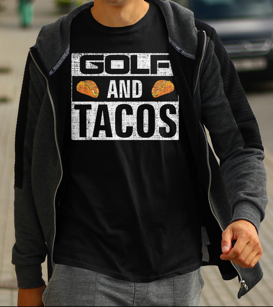 Golf And Tacos Vintage Funny Spo T-Shirt