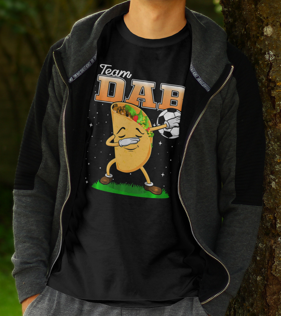 Team Dab Funny Soccer Dabbing Taco T-Shirt
