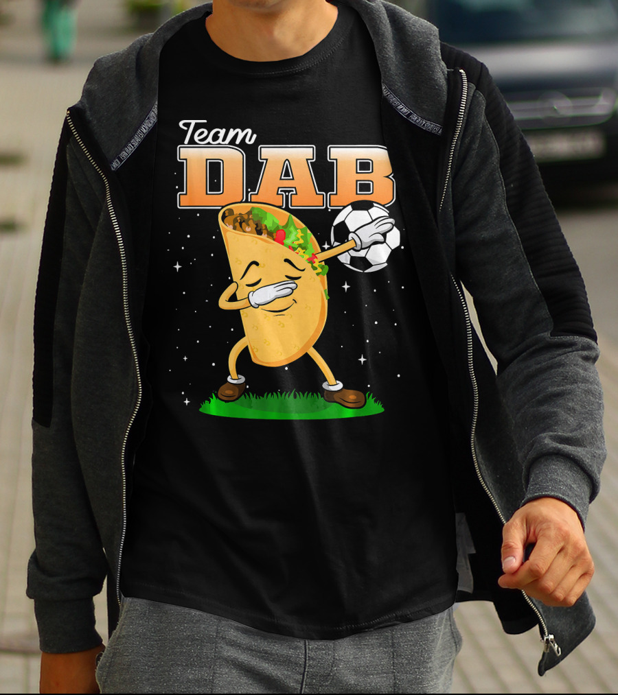 Team Dab Funny Soccer Dabbing Taco T-Shirt