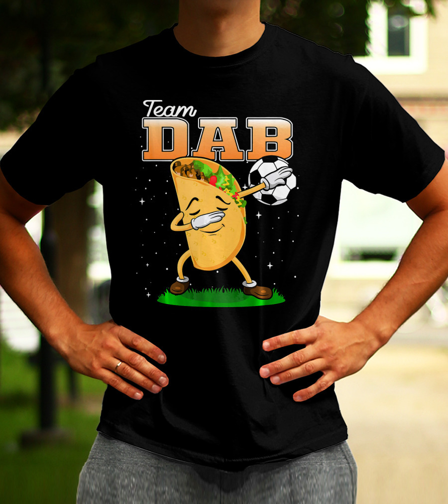Team Dab Funny Soccer Dabbing Taco T-Shirt