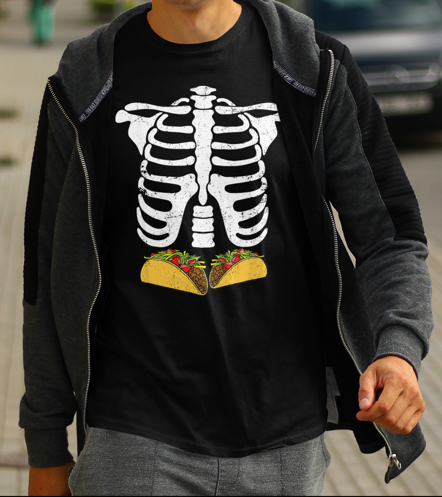 Skeleton Rib Cage Taco Xray T-Shirt