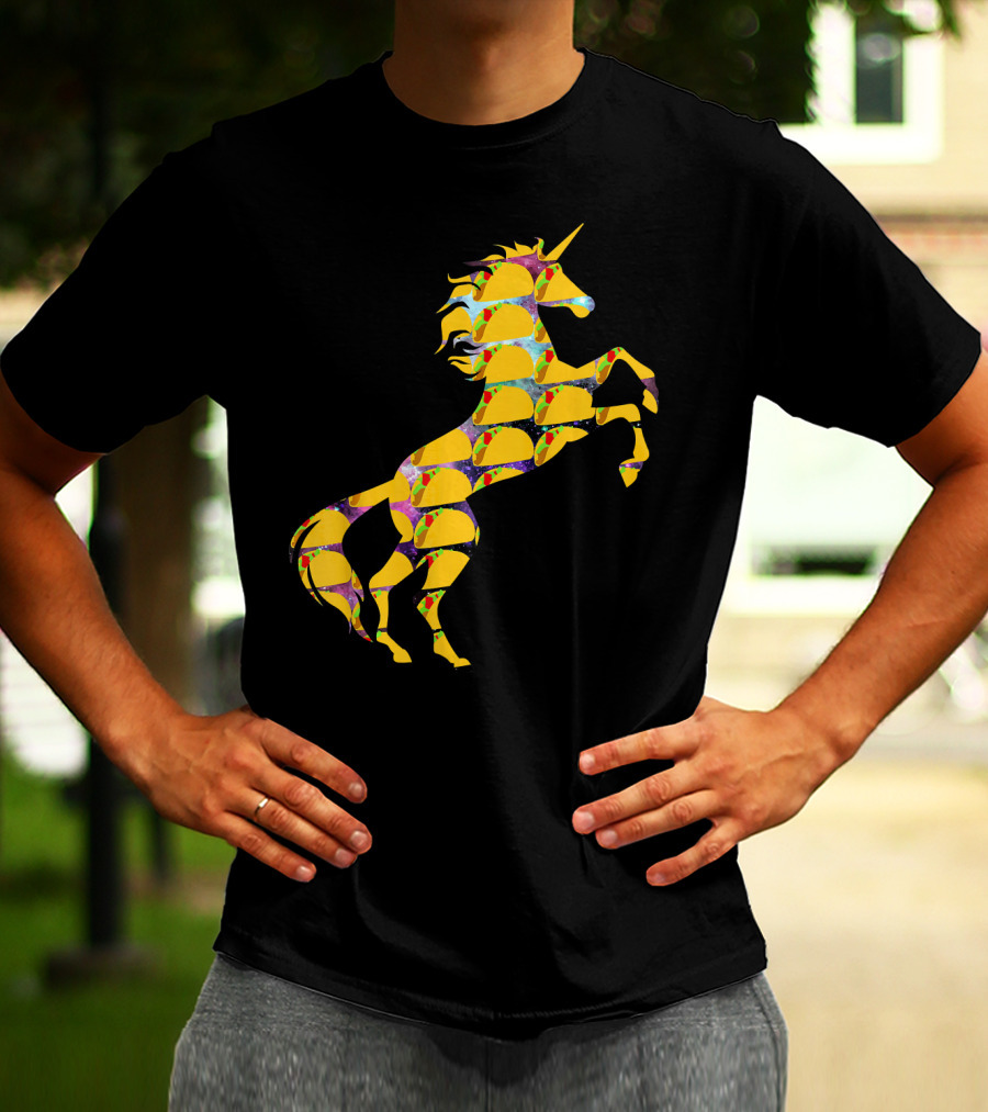Unicorn Galaxy Space Tacos T-Shirt