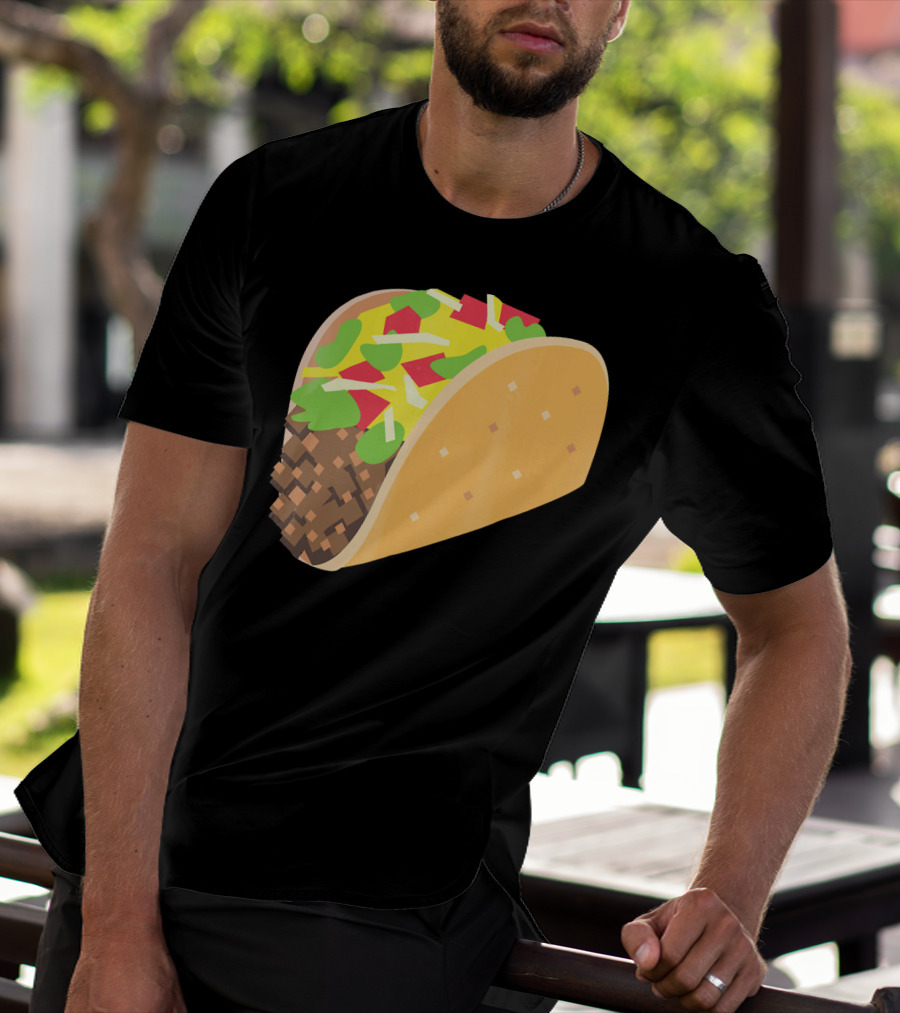 I Love Tacos Emoji Mexican Taco T-Shirt
