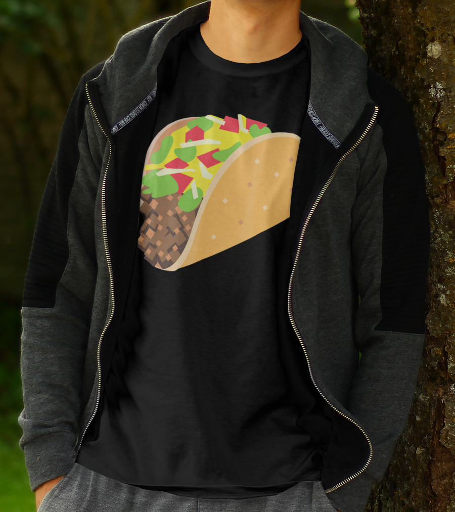 I Love Tacos Emoji Mexican Taco T-Shirt