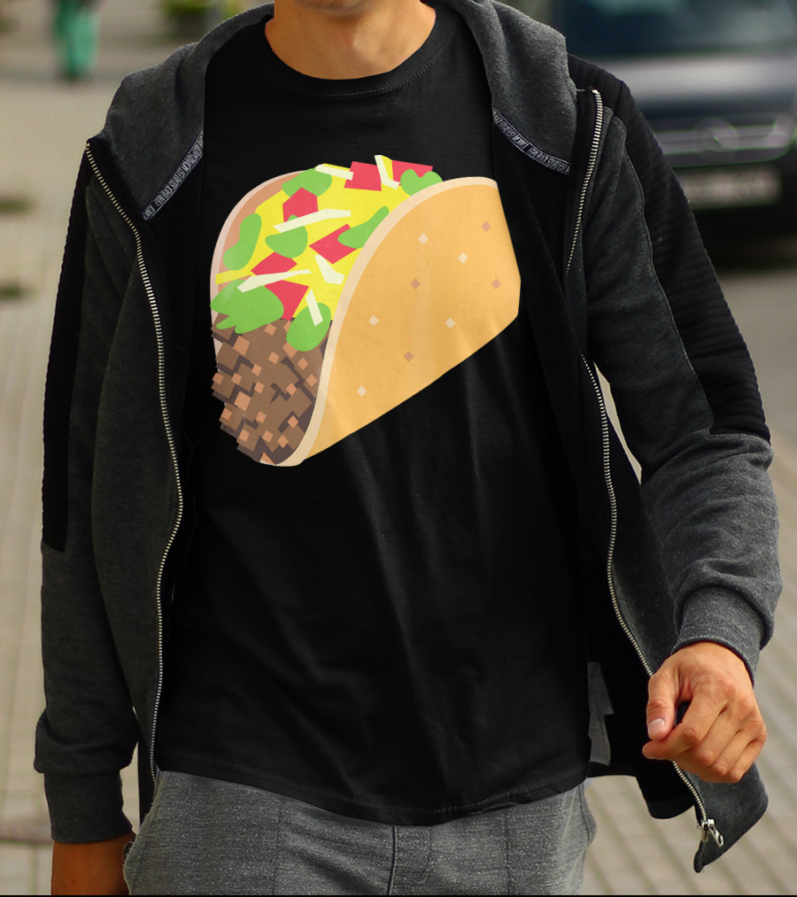 I Love Tacos Emoji Mexican Taco T-Shirt