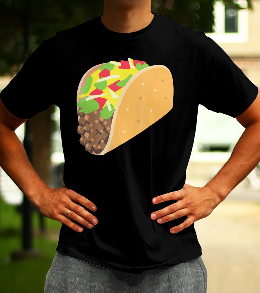 I Love Tacos Emoji Mexican Taco T-Shirt