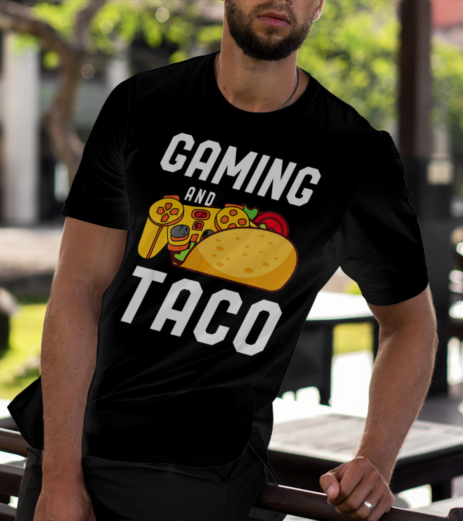 Gaming And Taco Gamers Controller Snack Combo T-Shirt