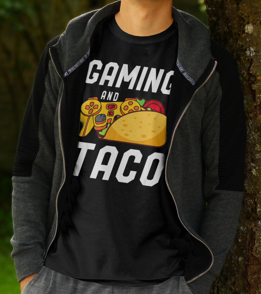 Gaming And Taco Gamers Controller Snack Combo T-Shirt