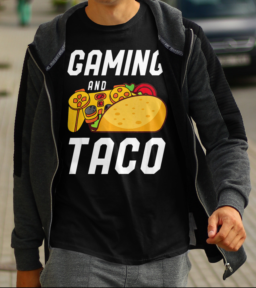 Gaming And Taco Gamers Controller Snack Combo T-Shirt