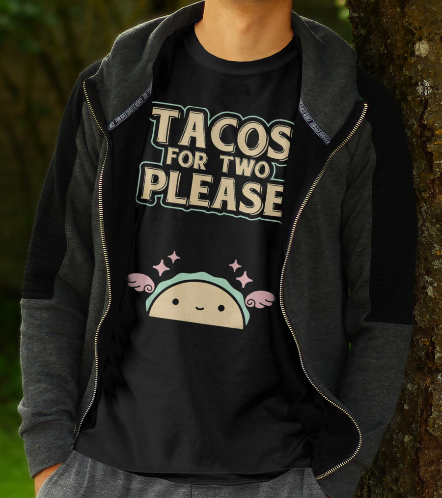 Tacos For Two Please Pregnant Mommy Kawaii Taco T-Shirt