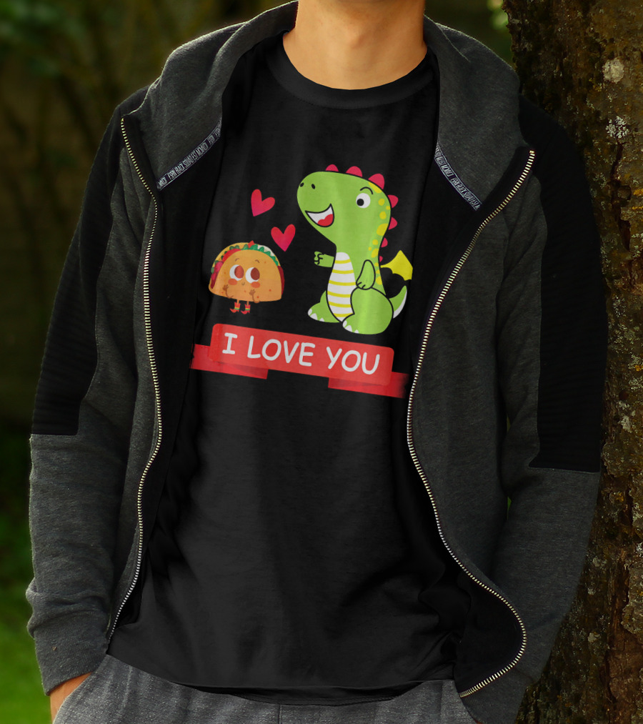 Dragon Taco I Love You Dragons Love Tacos T-Shirt