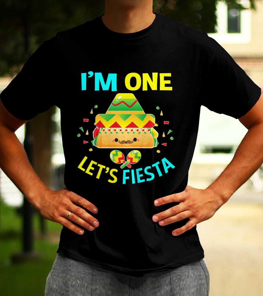 I'm One Let's Fiesta Taco 1st Birthday T-Shirt
