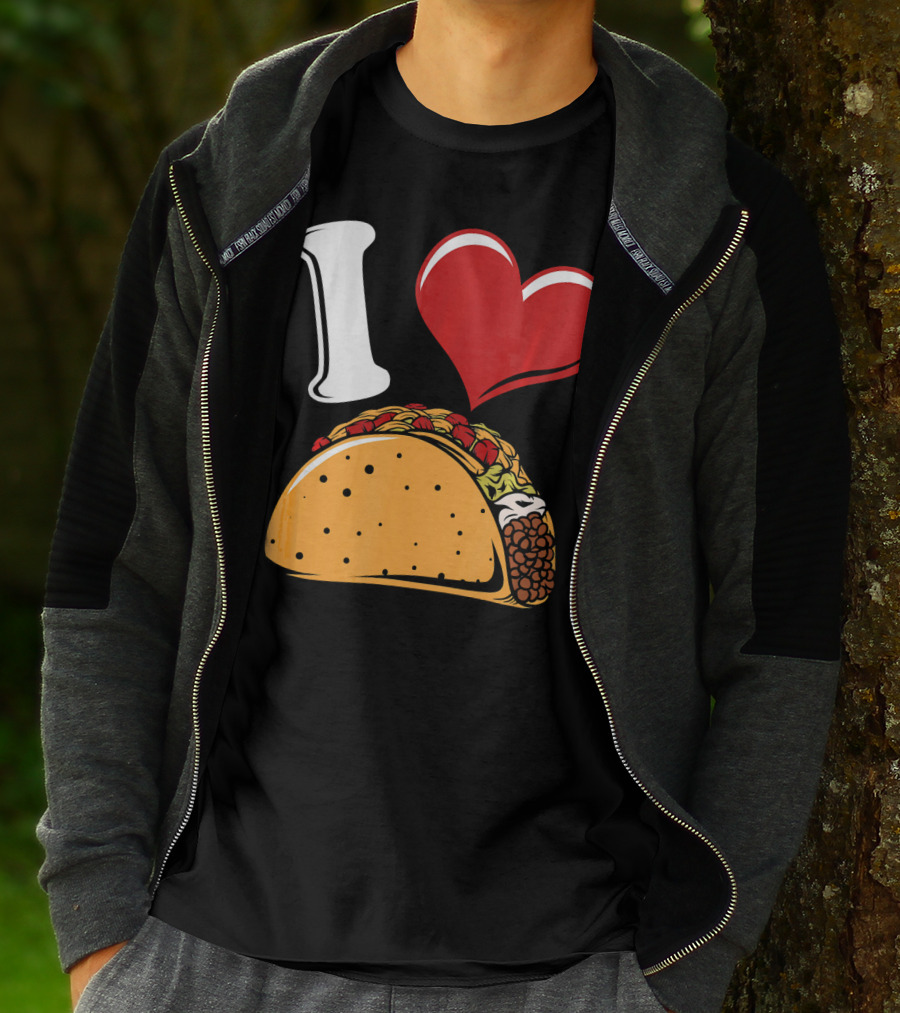 Funny I Love Tacos I Heart Tacos Lover I ❤️ Tacos T-Shirt