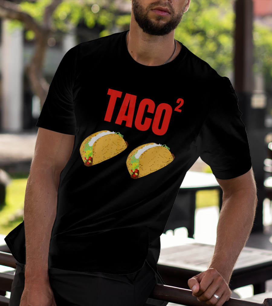 Funny Taco Squared Concept With Colorful Tacos T-Shirt